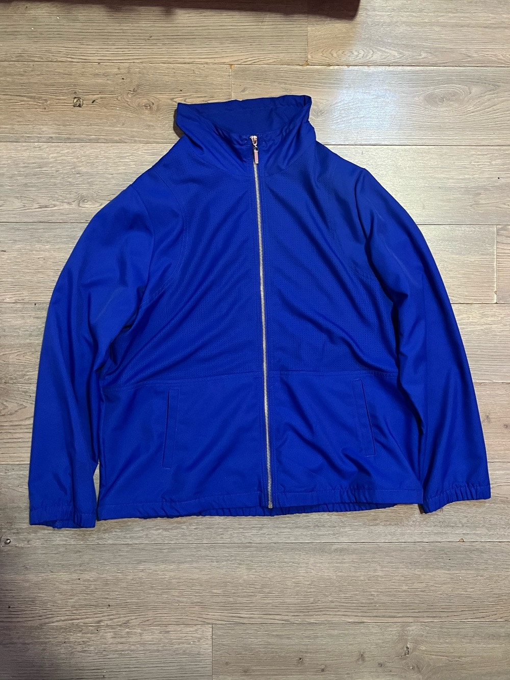 Alia Men's Electric Blue Full-Zip Windbreaker